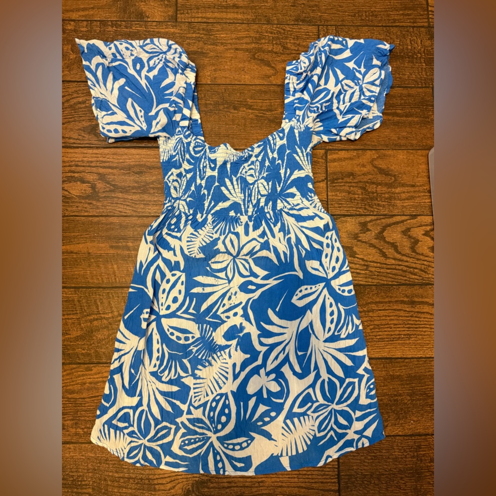 Roxy Hawaiian Tropical Print Swim Coverup Dress - Size Medium - Picture 4 of 11